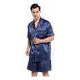 thumbnail image 1 of Pijamas Para Hombres De Seda Cómodo Ropa Para Dormir, 1 of 8