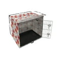 thumbnail image 6 of Flower Dog Crate Cover, Purple Flowers Poppy and Daisy Summer Nature Wildflowers Graphic, Easy to Use Pet Kennel Cover Small Dogs Puppies Kittens, 7 Sizes, Lavender Scarlet, by Ambesonne, 6 of 6
