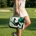 thumbnail image 4 of COEQINE Universal Golf Cart Seat Covers/Seat Blanket for EZGO Yamaha Club Car, Soft Seat Towel/Seat Cushions Folds Like a Bag for Easy Carry, All-Season Comfort, Cartoon Cat Green Camouflage, 4 of 8