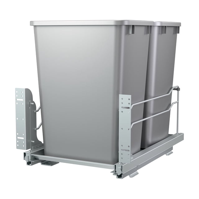 Rev-A-Shelf Double Tiroir Coulissant 35 qt avec Fermeture en Douceur, 53WC-1835SCDM-217