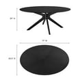 thumbnail image 2 of Modway Crossroads 71" Oval Wood Dining Table in Black, 2 of 8