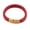 Red, variant on Leather Cord Bracelet Stainless Steel Magnetic Black Red Brown 7.8" Z47-Red