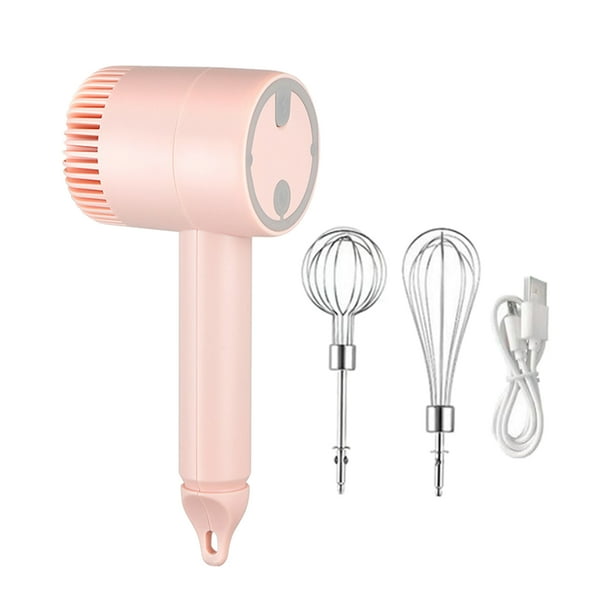de mano eléctrica compacta recargable USB para pastel Rosado Sunnimix mezclador portátil