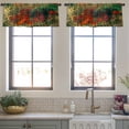 thumbnail image 4 of LALILO Kitchen Curtain Valance Art Grunge Graphic Rod Pocket Window Curtain 52"x 18" Set of 2, 4 of 6