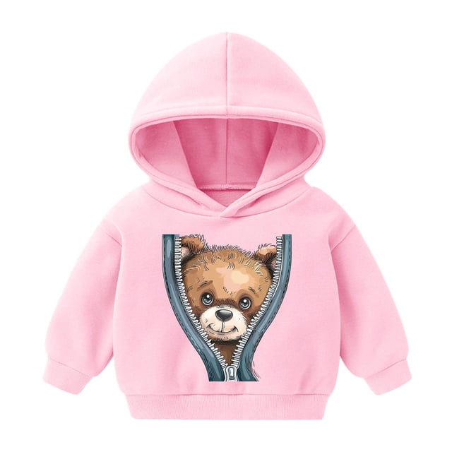 Sudadera con capucha para bebé, niño y niña, sudadera informal con estampado para bebé, regalo para niña, blusa