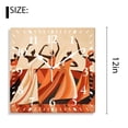 thumbnail image 2 of 12 Inch Wall Clock Battery Operated Silent Clock Decorative for Office, Kitchen, Outdoor, Living Room，African Dancer Women Africa Style Image, 2 of 4