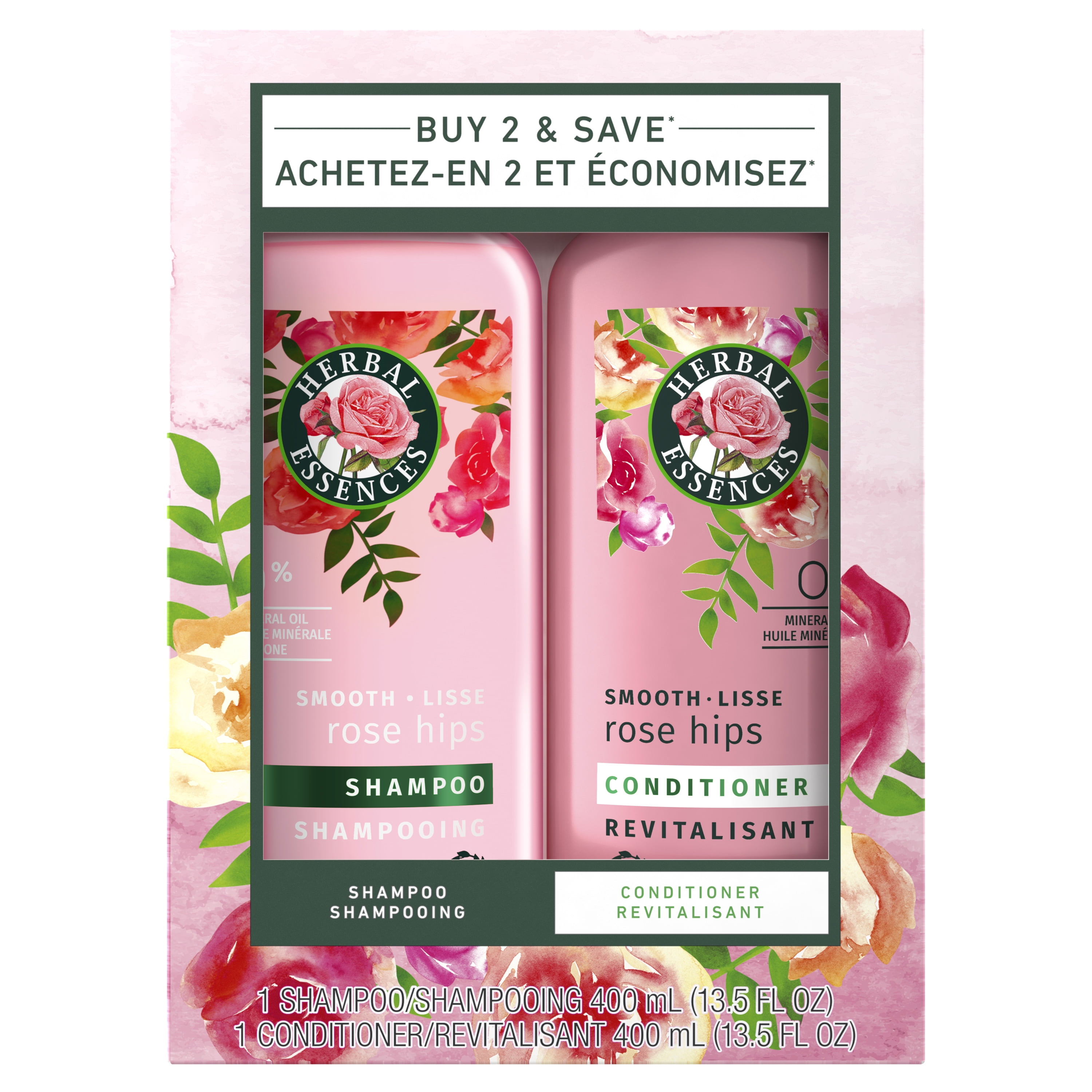 Herbal Essences Smooth Shampoo and Conditioner, (2) 13.5 fl oz bottles