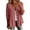Pink, variant on LEKWK 3/4 Length Sleeve Womens Tops Button Down V Neck Comfy Linen Shirts Loose Fit Skin Friendly Soft Lightweight Casual Tops