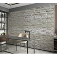 thumbnail image 6 of Tiptophomedecor Background & Patterns Wallpaper Wall Mural - Beige Weathered Brick Wall, 6 of 7