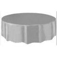 thumbnail image 1 of 1Pc 84inch/2.13M Round DIY Solid Color Disposable Tablecloth Wedding Birthday Party Xmas Tablecover, 1 of 4