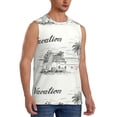 thumbnail image 2 of Disketp Summer Vacation Scene Sleeveless Tshirts For Men, Muscle Shirts For Men Dry Fit Tank Top-Xx-Large, 2 of 8