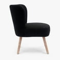 thumbnail image 5 of WestinTrends 25" Wide Upholstered Boucle Accent Chairs Set of Two, Black, 5 of 15
