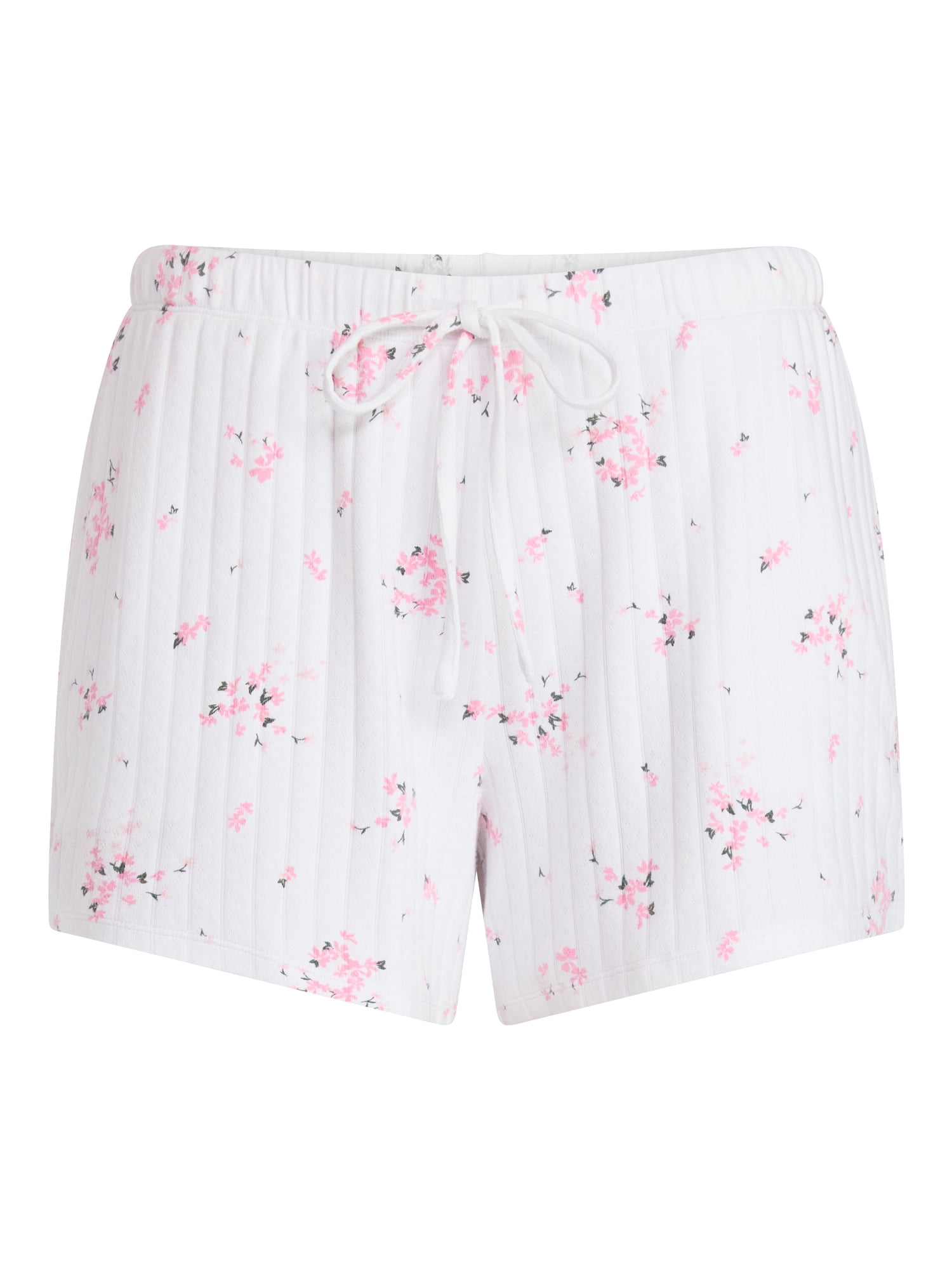 Joyspun Women’s Pointelle Knit Sleepwear Short, Sizes XS-3X