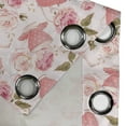 thumbnail image 4 of Ambesonne Floral Grommet Curtain, Vintage Tea Cups Roses, 50" x 120", Fern Green Pale Pink, 4 of 6