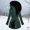 Green, variant on Dxzfnsa Women's Fall Winter Hooded Coats Solid Color Long Sleeve Long Puffer Jackets with Pockets Thicken Zipper Waist-cinching Hoodies