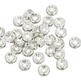 thumbnail image 3 of 8mm Rhinestones Spacer Beads Round Crystal Charm Rondelle Loose Beads for DIY Bracelet and Necklace Jewelry Making, 3 of 8