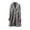 Gray, variant on UVEASISHA Big and Tall Peacoat Men Loose Fit Casual Single Breasted Long Trench Coats Winter Warm Wool Blend Notched Collar Overcoat with Pockets Black 4XL