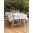 thumbnail image 3 of Outdoor Tablecloth with Umbrella Hole for Patio/Picnic/Party/Camping, Spring Tulips Waterproof Table Cloth Rectangle Table Cover Washable, Colorful Floral Spring Farmhouse (54"x 80"), 3 of 8