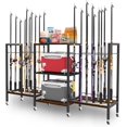thumbnail image 1 of Fishing Rod Holders  Fishing Pole Holder for Garage  Fishing Rod Rack Stores Fishing Rods  Rolling Fishing Rod Organizer Rustic  and, 1 of 6