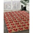 thumbnail image 3 of Ahgly Company Machine Washable Indoor Square Industrial Modern Brown Sand Brown Area Rugs, 5' Square, 3 of 7