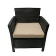 thumbnail image 6 of GDF Studio Raina Outdoor Wicker Club Chairs with Cushion, Set of 2, Brown and Tan, 6 of 6