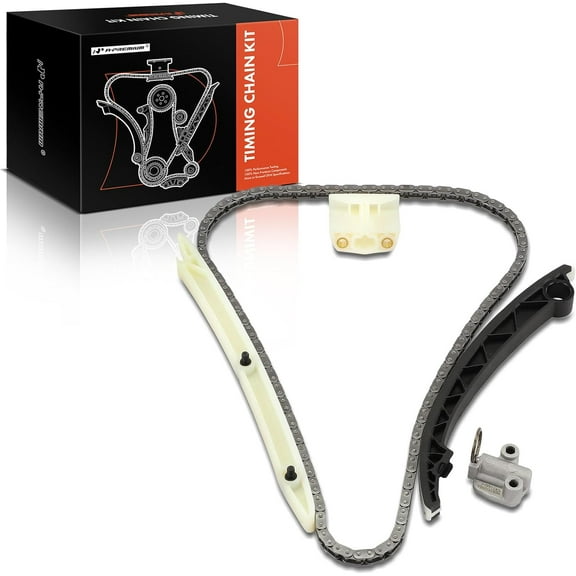 A-Premium 5PCS Engine Timing Chain Kit W/Tensioner & Guide Compatible with Chevrolet, Buick & Cadillac - Cruze 2011-2015, Cruze Limited 2016, Sonic 2012-2020, Trax, Volt, Encore, ELR - L4 1.4L 1.6L