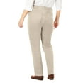 thumbnail image 2 of Woman Within Plus Size Petite Corduroy Straight Leg Jeans, 2 of 3