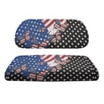 thumbnail image 2 of Pzuqiu American Flag Butterfly Golf Cart Seat Cover Set - Breathable Stretch-Fit Protector | Compatible with EZGO, Club Car & Yamaha 2-Passenger Carts, 2 of 10