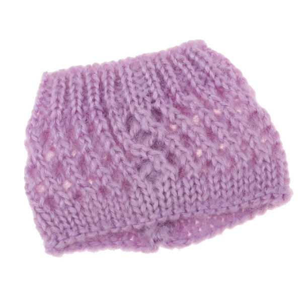 Sombreros de muñeca de 30cm 1/6 Gorro De Invierno De Muñeca De Punto Cálido Para Accesorios De Ropa De Muñeca De 30 Cm Púrpura Magideal Sombreros de muñeca de 30cm