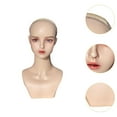 thumbnail image 2 of Cabeza de maniquí femenino realista con soporte de peluca multifuncional estable para maquillaje, soporte de exhibición de peluca, cabeza de maniquí, 2 of 9