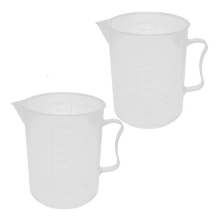 Blue Italian Measuring Jug Unique Bargains Kitchen Lab 1000mL Plastic Measuring Cup Jug Pour Spout Container 2pcs ()