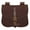 Dark Brown, variant on Late Medieval Belt Pouch, High Quality Canvas Waist Bag for Reenactments, Medieval Events, LARP, Ren Faire, Cosplay Costume Accessory- Brown