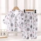 thumbnail image 1 of Conjunto de pijamas de seda para niños, traje de aire acondicionado de algodón Artificial de verano, ropa de hogar de seda de algodón para niños, conjunto de dos piezas para niños Cl, 1 of 5