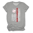 thumbnail image 2 of frariair ​Casual Printed Top Featuring Athletic Inspired Design Perfect For Summer Errands And Festivals​ Grey, 2 of 3