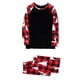 thumbnail image 2 of Blusa con estampado a cuadros para mujer, ropa familiar, pijamas de poliéster, blusa y pantalones, cuello redondo y manga larga, para mamá, 2 of 5