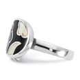 thumbnail image 3 of Sterling Silver Mother of Pearl & Simulated Stone Ring QR4307, 3 of 5