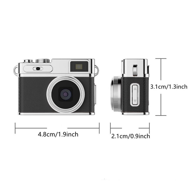 Herunwer Retro Style Mini HD Camera, Portable and Ultra-Lightweight for On-the-Go Recording