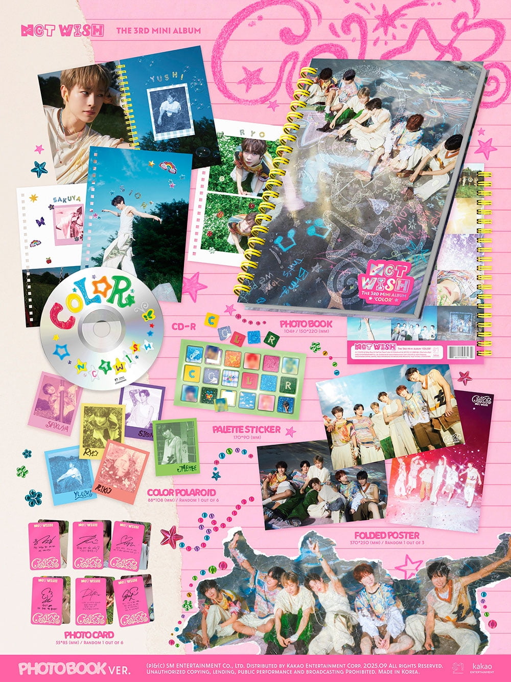 NCT WISH - [COLOR] 3rd Mini Album PHOTOBOOK Version - Walmart.com