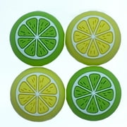 JenDore Green & Yellow Fruit 4Pcs Silicone Thumb Grip Caps for Nintendo Switch