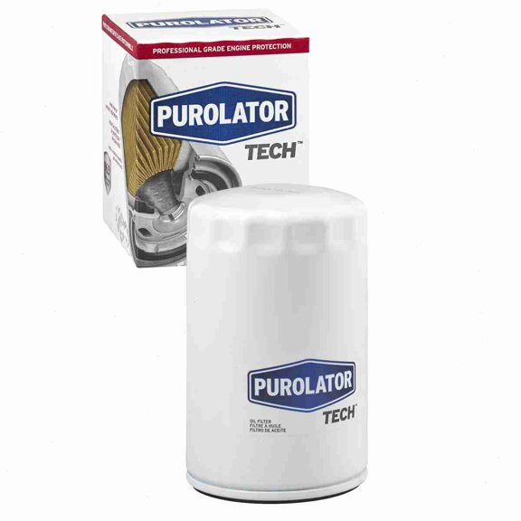 Purolator TECH Engine Oil Filter compatible with Chevrolet C1500 4.3L V6 1988-1998
