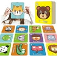 thumbnail image 3 of 26pcs Alphabet ABC Flash Cards with Animal Masks, Colorful Alphabet Mask Cards, Cards,Interactive Educatio Flash Educational, 3 of 9