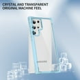 thumbnail image 3 of for Samsung Galaxy S22 Ultra Transparent Back Case, Stylish Frosted Lightweight Drop Protective Ultra Slim Shockproof Anti-scratch Anti-fingerprint Back Case Cover for Samsung Galaxy S22 Ultra, Blue, 3 of 7
