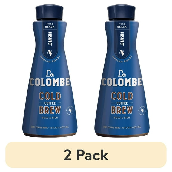La Colombe Cold Brew Medium Roast Coffee, Multi-Serve Bottle – 42 fl oz (2 Pack)