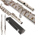thumbnail image 1 of SalonMore Concert Silver Flute C Tone 16 Keys Closed Hole C Tone with Case, 1 of 6