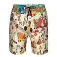 thumbnail image 3 of Balery construction road work landscape Traje de Baño Estilo Hawaiano para Hombre, Shorts de Secado Rápido con Bolsillos-XX-Large, 3 of 6