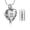 Customize, variant on Urn Necklace for Ashes, Cremation Jewelry for Ashes, Heart Jar Ashes Necklace Ashes Keepsake for Men/Women Urn Necklace