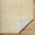 thumbnail image 4 of Mark&Day Washable Rugs, 8x10 Carter Lake Modern Mustard Area Rug, Beige Brown Carpet for Living Room, Bedroom or Kitchen (7'10" x 10'1", Machine Washable), 4 of 7