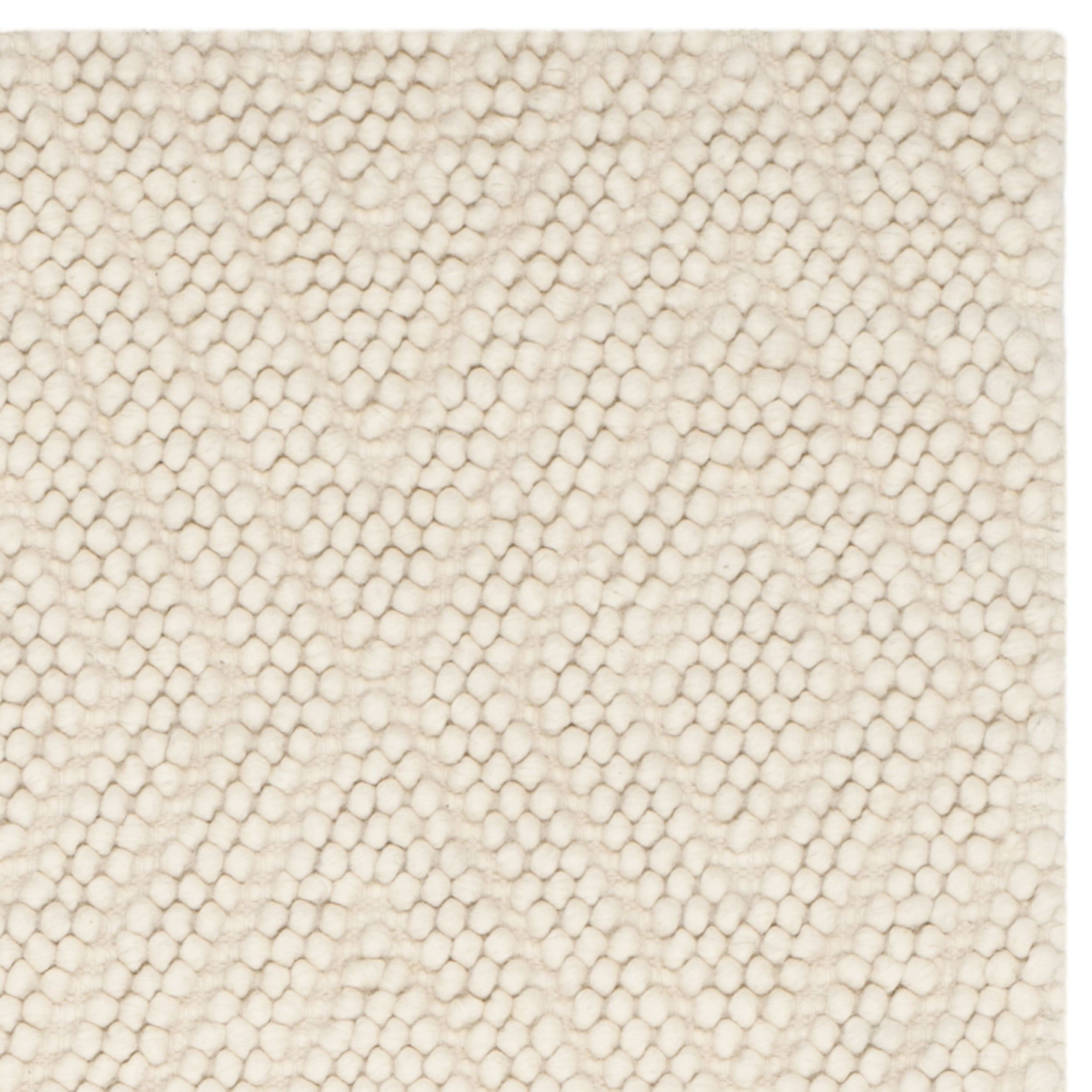 SAFAVIEH Natura Glenda Geometric Diamonds Wool Area Rug, Ivory, 9' x 12'