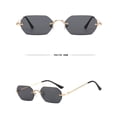thumbnail image 4 of Gafas de sol Sonducket Rectangulares de Metal Amarillo Dorado, 4 of 6