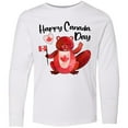 thumbnail image 3 of Inktastic Happy Canada Day Cute Red Beaver with Canadian Flag Long Sleeve Youth T-Shirt, 3 of 5